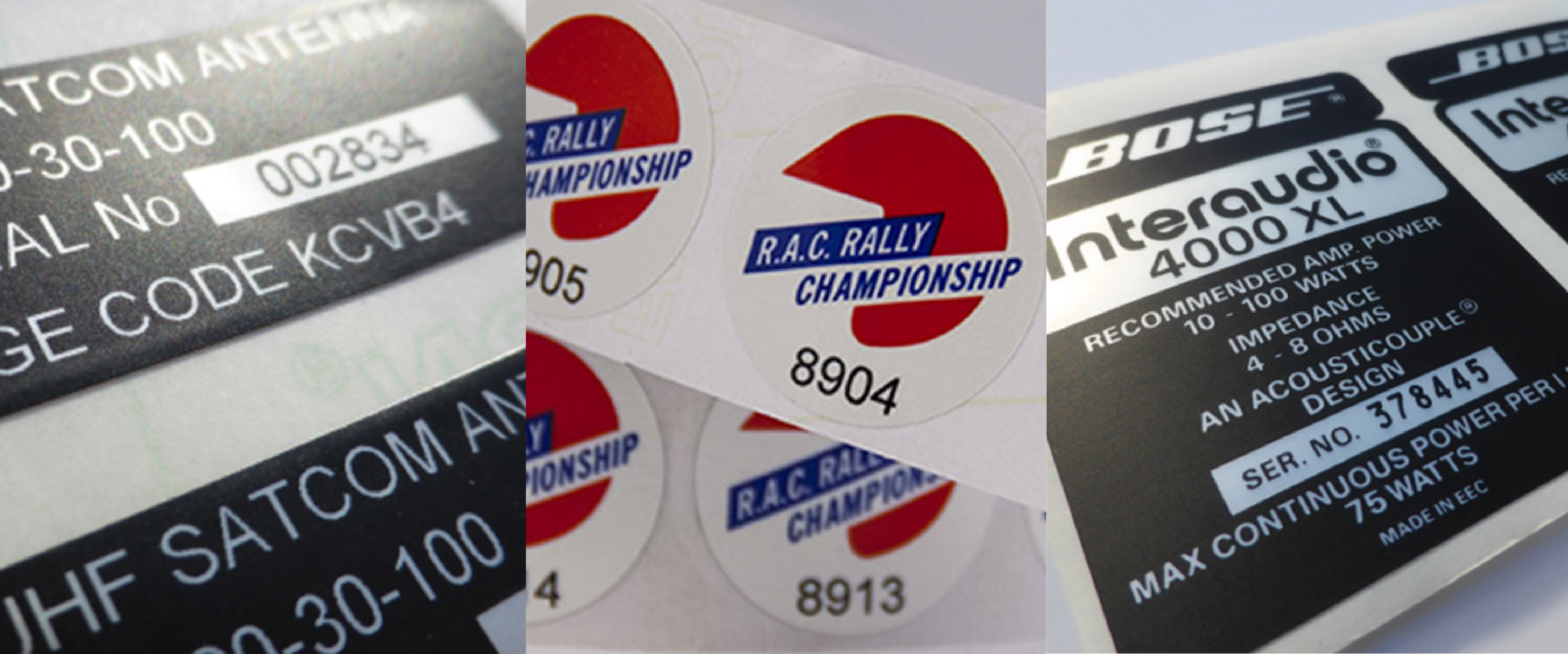 Consecutively Numbered Labels